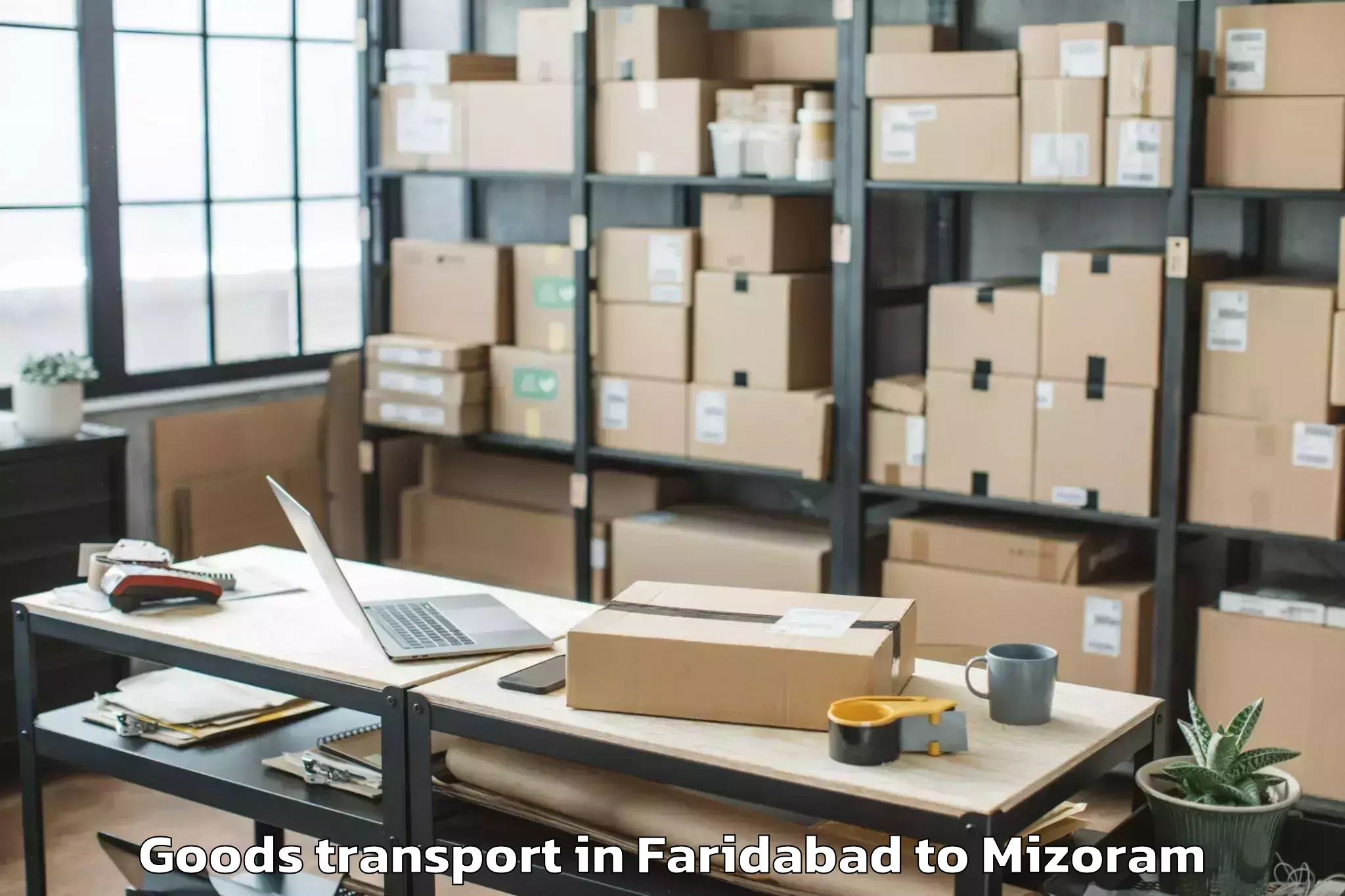 Discover Faridabad to Chawngte Goods Transport